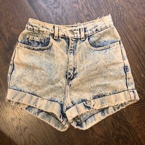 American Apparel Acid Wash Shorts